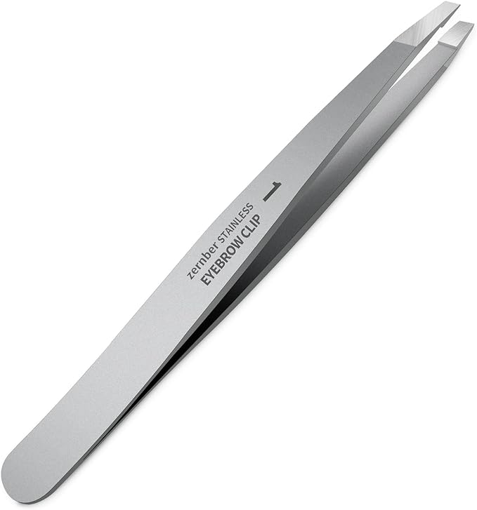 Stainless Steel Precision Eyebrow Tweezers Flat Tweezers for Eyebrows for Women-for Facial Hair and Ingrown Hair Removal Beauty Tools