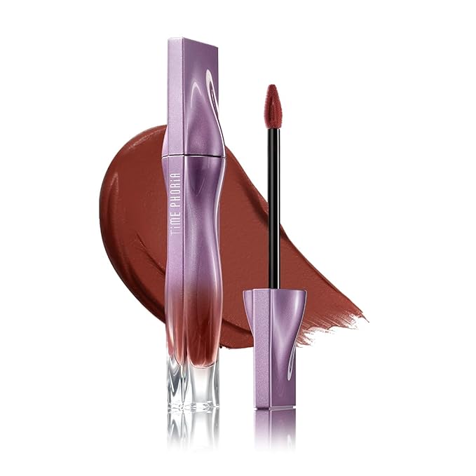NEBULA VELVET LIP CREAM-Long Lasting Lip Stain, Waterproof and Transferproof Lip Tint, Matte Finish, Smooth Out Lip Lines, Lightweight & High Coverage, Stocking Stuffers (12 ESTELLE)