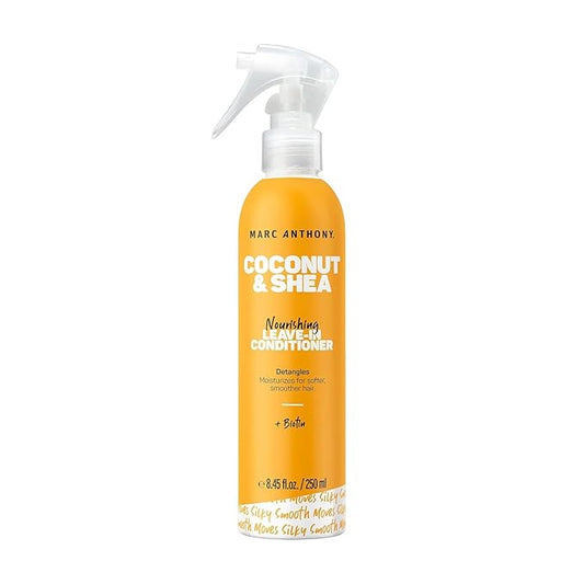 Marc Anthony Leave-In Hair Conditioner Spray for Dry & Damaged Hair, Coconut & Shea - Moisturizing, Detangling & Conditioning Spray for Softer Smoother Hair - Hair Products Reduces Frizz