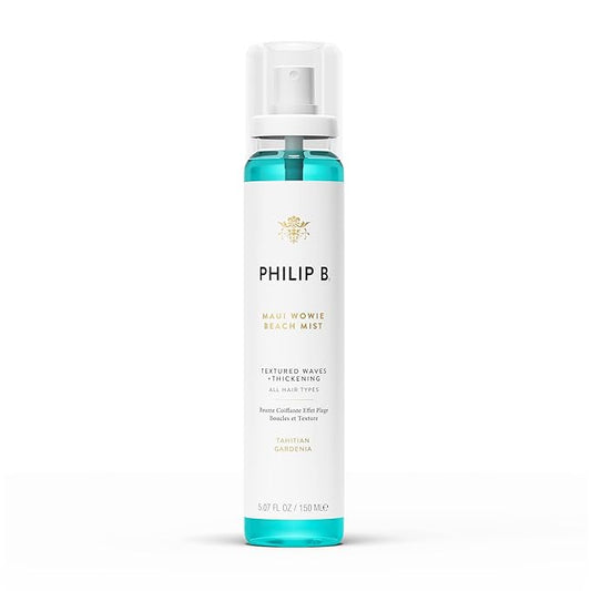 PHILIP B. Maui Wowie Beach Mist 5.07 oz - Texturizing Hair Mist, Boosts Appearance of Volume & Bouncy Waves, Infused with Botanical Moisturizers, Sea Salt, Coconut & Aloe Vera
