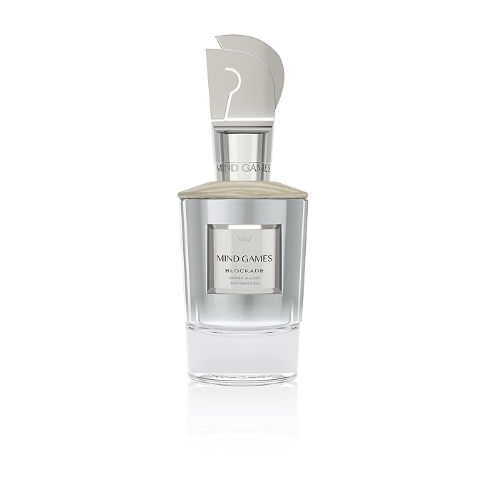 MIND GAMES Blockade - Luxury Perfume with Notes of Pink Pepper, Lavender, Patchouli & Ambrostar - Elegant Extrait de Parfum for Women & Men - Woody & Fruity Perfume - 100 mL/3.4 oz