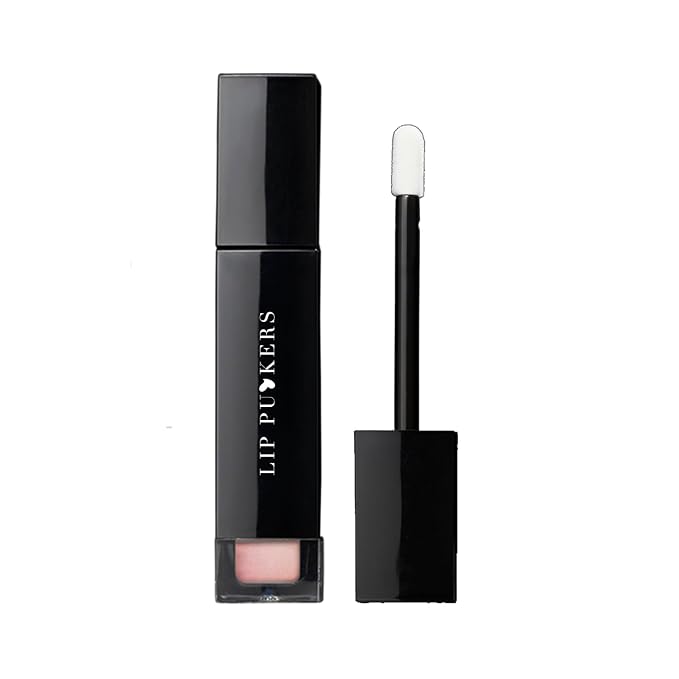Plump Crush Lip Plumper, Sheer Nude Pink, Paraben-Free, High-Shine Finish, Plumping & Hydrating with Hyaluronic Acid, Collagen, Peptides