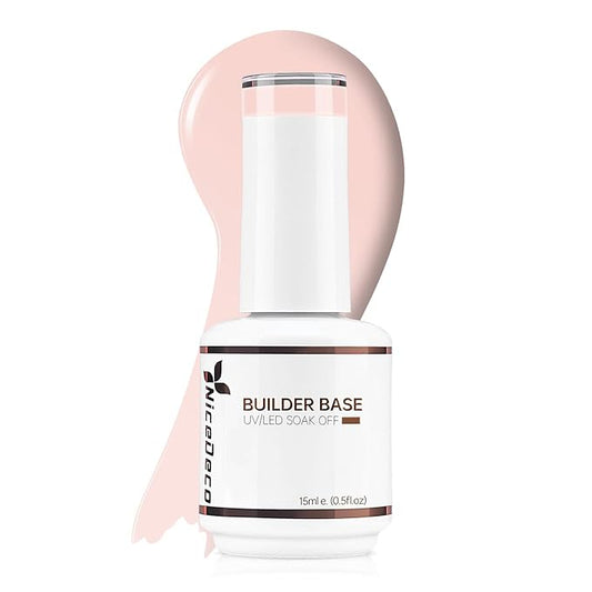 Nicedeco Hema Free Builder Nail Gel Polish 15ML - Cruelty Free Vegan 8 in 1 Builder Gel Strengthener Extension