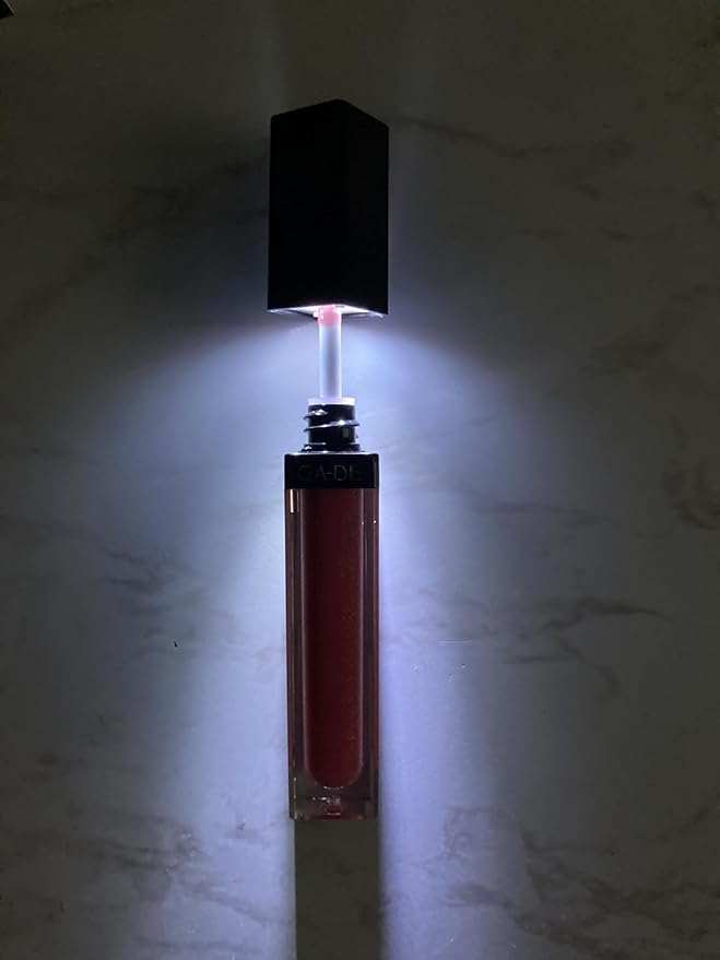 GA-DE Crystal Lights Lip Gloss, 823 - Enriched with Light-Reflecting Crystal Pearls - Smooth Silky, Rich Color - Moisturizes and Adds Shine - 0.2 oz
