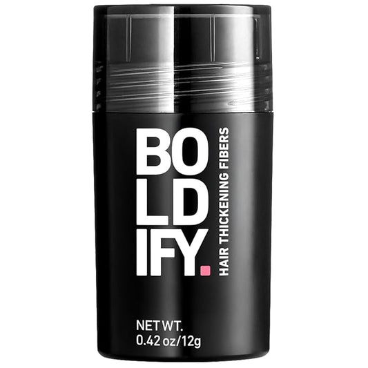 BOLDIFY Hair Fibers (12g) - Fill In Thinning and Fine Hair for an Instantly Fuller, Thicker Look - 14 Shades for Women & Men - Gray