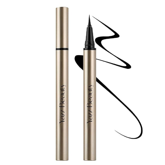 YazzBeauty Waterproof Smudge-Proof Liquid Eyeliner Pen – Long-Lasting Matte Black, Quick Dry, Precise Tip for Bold & Defined Eyes, All-Day Wear, Sweat & Humidity Resistant