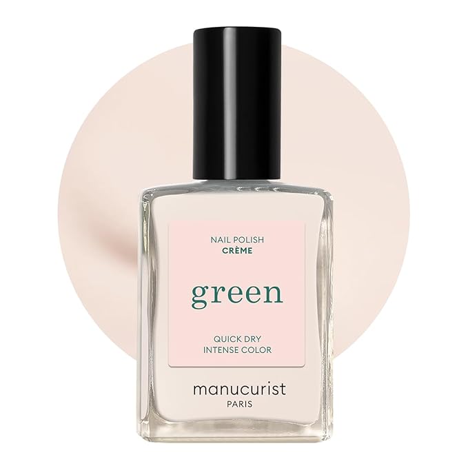 Manucurist Green Nail Polish - Crème (Off-White) - Classic - Professional Manicure Effect Polish - Nail Polish - 15ml