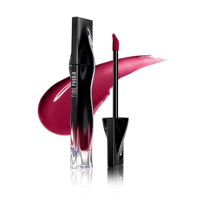 Stellar Dust Lip Stain 08 Rubion, Transfer-Proof &Smudge-Proof Lip Gloss, Ruby Purple Red Tinted Glossy Finish, High-Pigment Vibrant, Hydrating Lightweight Long-Lasting Lip Makeup for Women