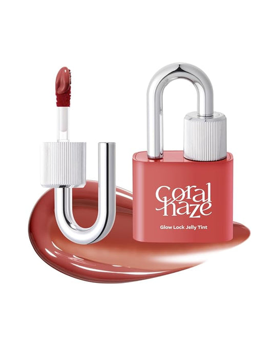Glow Lock Jelly Tint 104 Caramel, Hydrating Water Glow Lip Stain, Non-Sticky Juicy Gloss, Long Lasting Glass Shine & Dewy Finish, Lightweight Moisturizing Lip Care, Korean Makeup