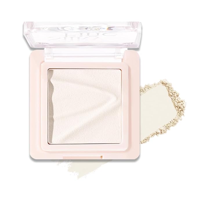 Contour & Highlighter Palette - Nude Pink Beige White Clear Natural Brightening, Non-Cakey Satin Finish for Flawless Sculpting (01# Milk Rice White)
