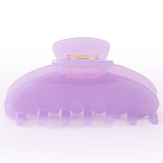 Big Hair Claw Clips for Thick Hair, Large Purple Hair Clips Acetate, Celluloid Butterfly Jaw Clips, Strong Hold for Women