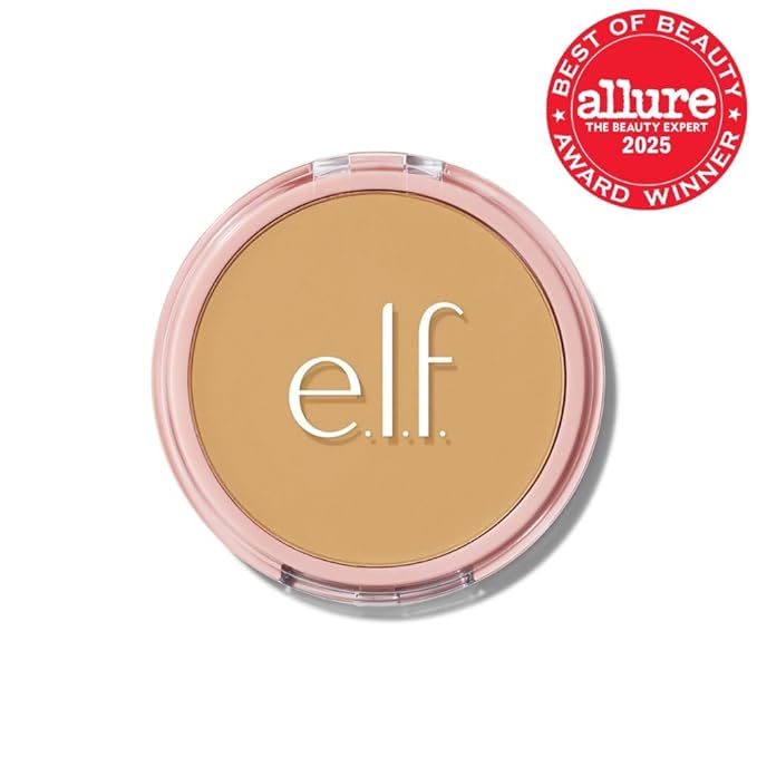 e.l.f. Halo Glow Powder Filter, Ultra-fine Finishing Powder, Smooths The Look of Pores & Fine Lines, Creates A Soft-Focus Glow, Vegan & Cruelty-Free, Medium Neutral