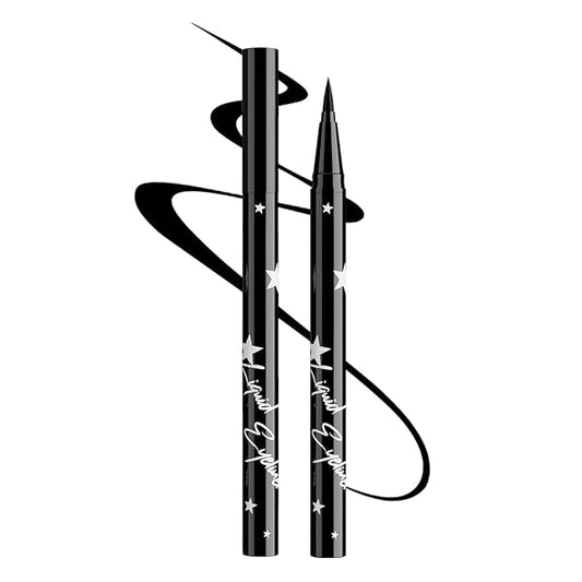 Black Matte Liquid Eyeliner Pen, Waterproof Smudge Proof Eye Liner Pencil, Brown Liquid Liner for Face Body Paint, Long Lasting & Quick Dry Bright Colorful Eyeliner Pen Eye Makeup #12
