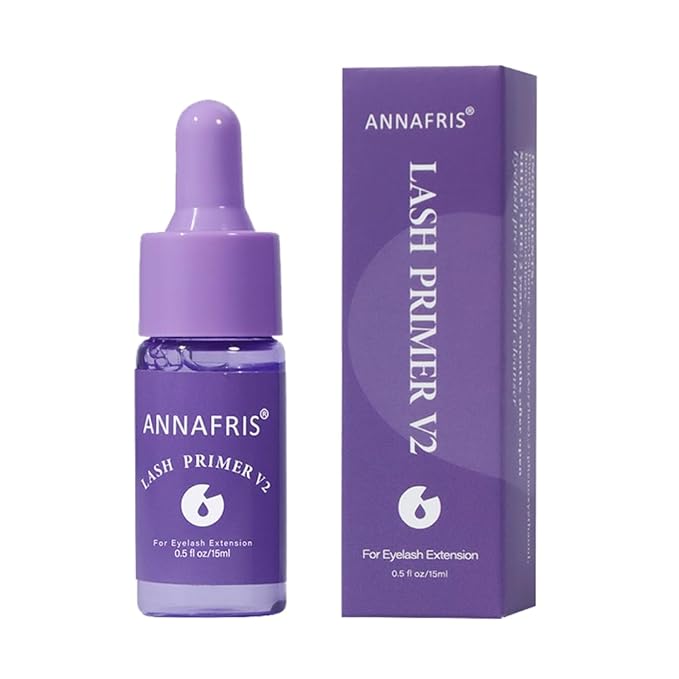 Lash Primer for Eyelash Extensions, Increase Adhesive Bonding Power Retention,Removes Oils and Proteins (15ml)