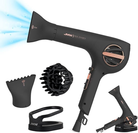 JMW Korean Salon Best & Steady Seller Dryer M7502A-1800W New Premium Power BLDC Motor, Powerful and Fast Drying for All Hair Types, Perfect Cold Wind, Pro Hair Dryer