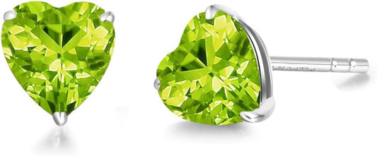 FANCIME 14k Solid Yellow Gold Stud Earrings Gemstone Prong Cluster Stud Earrings Fine Jewelry Gifts for Her Mom Women Wife