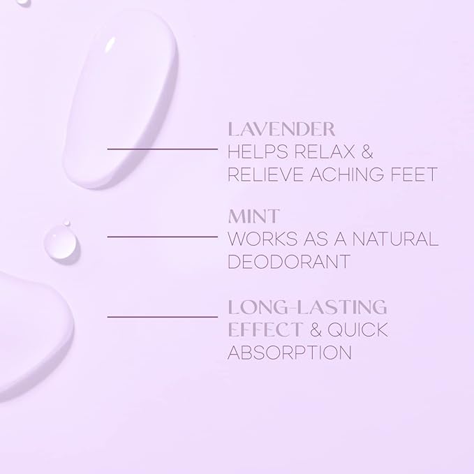 Skin Aesthetics Lavender & Mint Foot Masks - Repairs & Softens Cracked Feet, Hydrating & Exfoliating - Dermatologist Tested Korean Skincare - Clean Beauty, Natural Ingredients, Cruelty-Free - 3 Pairs