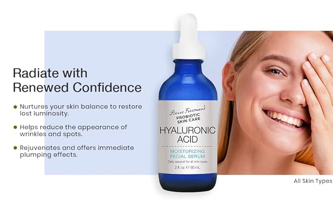 Pierre Freeman's Probiotic Skin Care Hyaluronic Acid Moisturizing Facial Serum (2 oz)