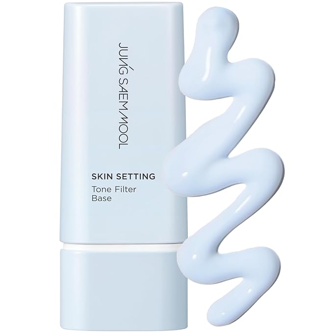JUNG SAEM MOOL Skin Setting Tone Filter Base 1.35 Fl Oz, Blue-Tone Correcting Primer for Yellow and Dull Skin, Hydrangea Collagen for Hydration, Pore-Smoothing Face Primer, Korean Base Makeup