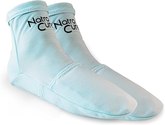 NatraCure Cold Therapy Socks - Reusable Foot Ice Pack - Cooling Socks for Hot Feet, Neuropathy Pain Socks, CRPS Relief, Ice Pack for Feet - Size: Small/Medium