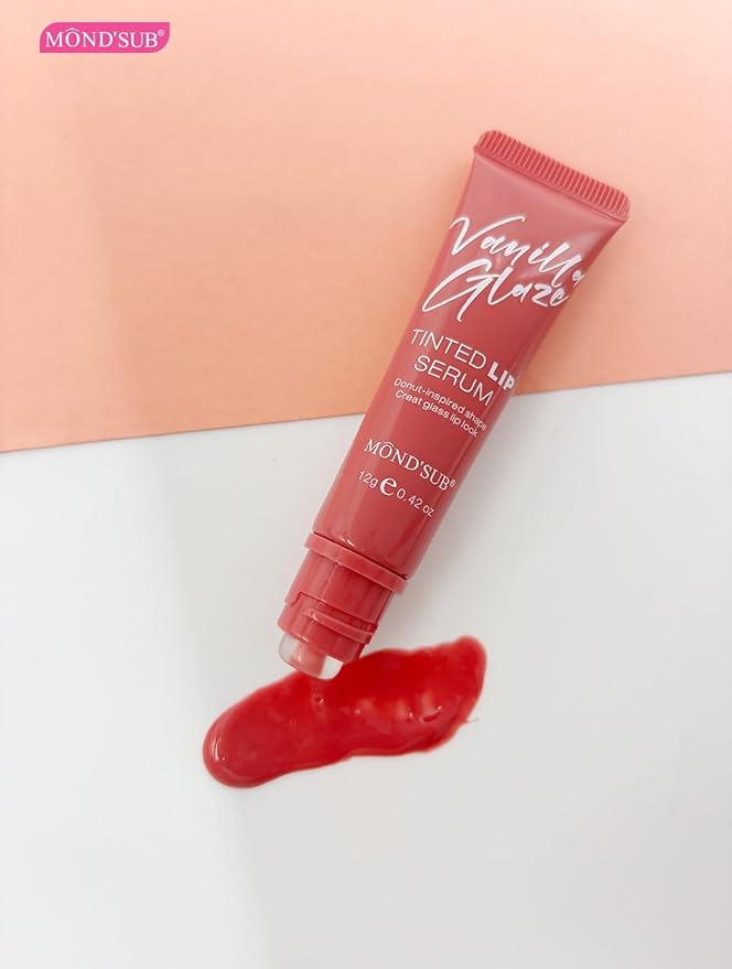 MOND'SUB Vanilla Glaze Tinted Lip Serum: Tinted Lip Balm & Lip Gloss for Women, Lip Oil-Infused Lip Balm Remedy