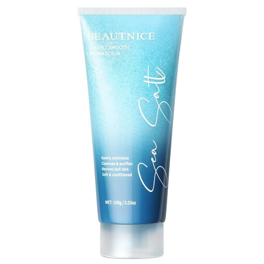 BEAUTNICE Sea Salt Smooth Aroma Scrub for All Skin Types - Nourishing, Purifying with Natural Sea Salt for Men & Women