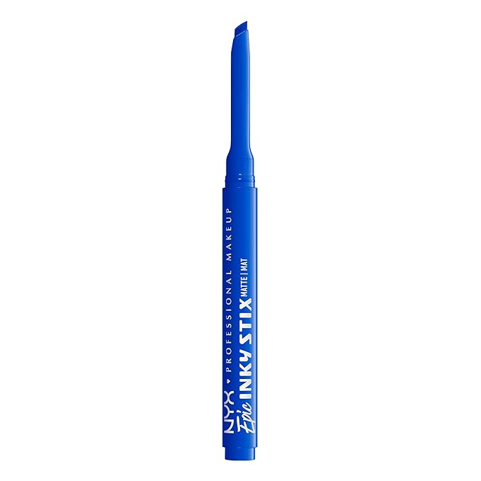 NYX PROFESSIONAL MAKEUP Epic Inky Stix Eyeliner, Mechanical Cream Gel Eyeliner, Waterproof Formula With Up To 24HR Wear - 06 Cobalt Click (Matte Intense Blue)