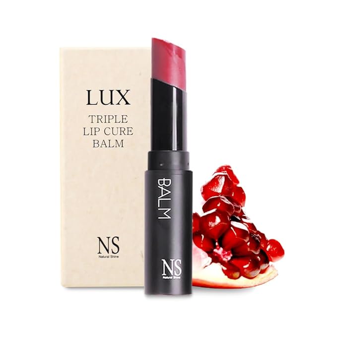 Lux Triple Lip Cure Balm (RABBIT ROSE (Berry Pink)) (+8 more colors) Petrolatum/Paraben Free, Lip Butter,lip balm hydrating,tinted moisturizer (0.17 oz)