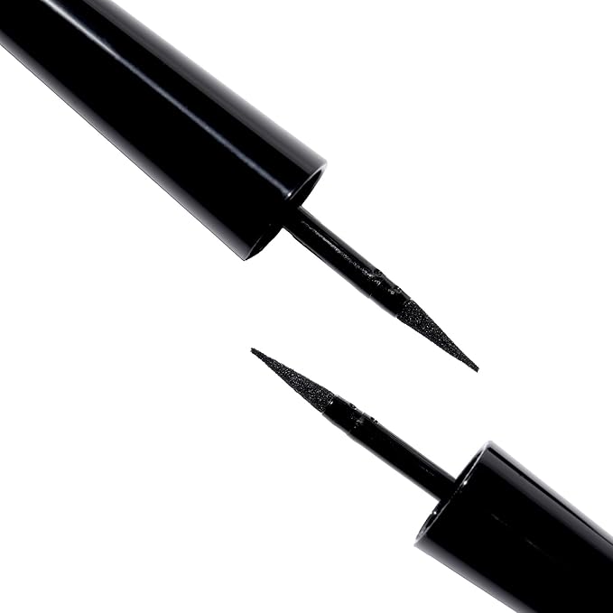 Gerard Cosmetics Eternal Eyeliner, Ultra Black Liquid Eyeliner with Fine Precision Tip Applicator, Extended Long Wear, Cruelty Free, Waterproof Smudge Proof Eyeliner