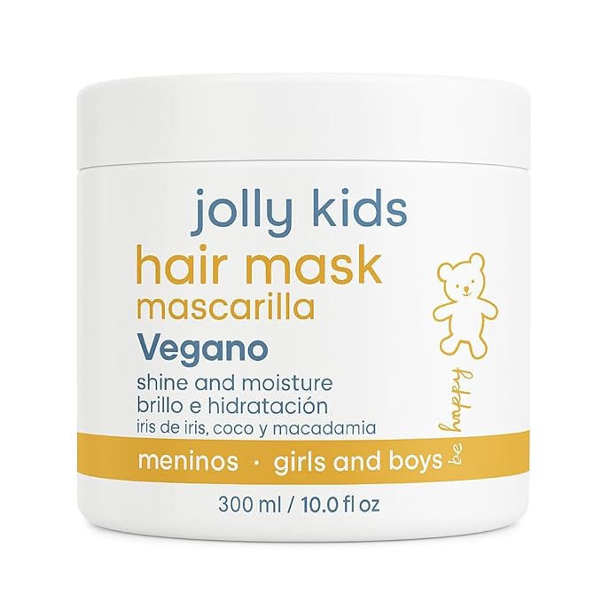 AMAZÓNICA BELEZA AMABELLE Hair Mask Jolly Kids |Vegan | Moisturizes and Nourishes | For All Hair Types, Curly, Straight | Promotes Healthy Growth | Mascarilla para Niños |10 Oz