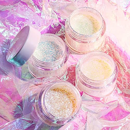 BestLand Holographic Body Glitter Gel for Women and Kids – Sparkle Glitter Makeup for Face, Body & Hair – Long Lasting Shimmer Gel for Festival, Rave, Halloween, Party, Mermaid Look (02 Stardust Pink)