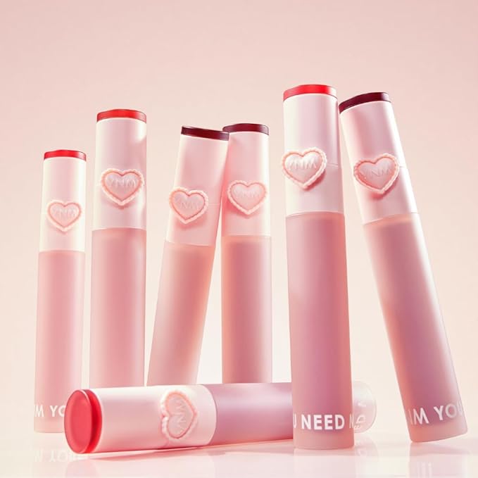 YNM Matte Veil Tint, Soft-Blur Finish, Silicone Lip Brush, K-Beauty, Matte, Moisturizing, Smudge-Proof, Long-Lasting Korean Lip Tint, 0.09 oz (Rose Veil)