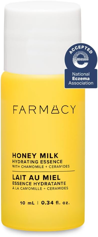 Farmacy Hydrating Essence - Hydrating Honey Milk Toner + Facial Essence to Soothe, Moisturize and Strengthen Skin Barrier - Preps Complexion for Skincare Products or Makeup Application (10ml)