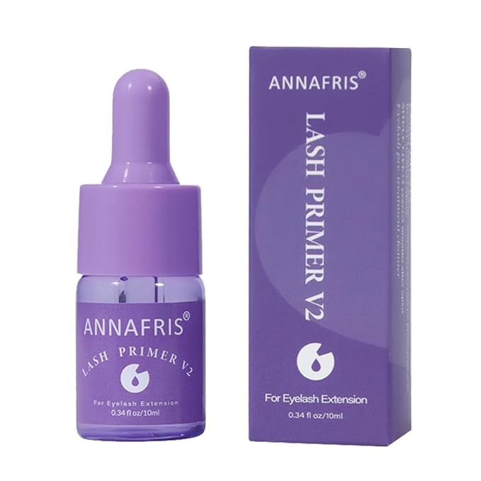 Lash Primer for Eyelash Extensions, Increase Adhesive Bonding Power Retention,Removes Oils and Proteins (10ml)
