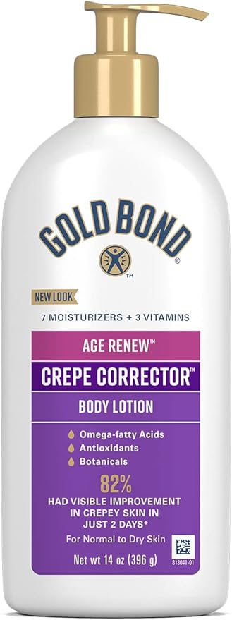 Gold Bond Age Renew Crepe Corrector Body Lotion, Replenishing & Smoothing Formula, Crepe Corrector Body Lotion, 14 oz