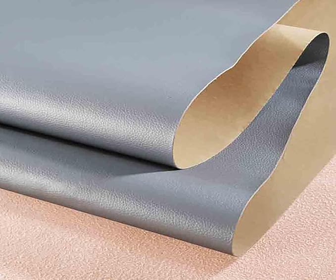 Leather Repair Patch,Self Adhesive Leather Repair Tape for Damaged Leather Furniture, Sofa Seating,Car Seats (Dark Gray,19x4 inch)