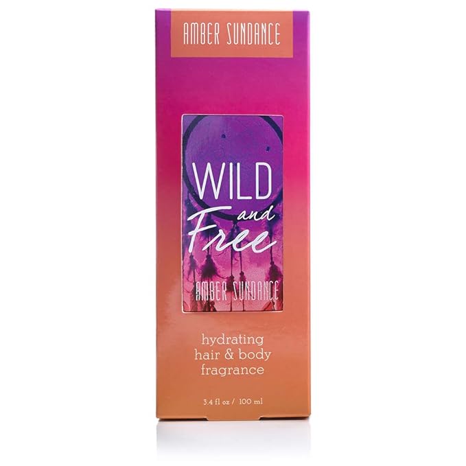 Tru Western Wild and Free Amber Sundance Women's Hydrating Hair and Body Fragrance, 3.4 fl oz (100 ml) - Notes of Citrus, Coconut Creme, Gardenia, Sandalwood, Amber