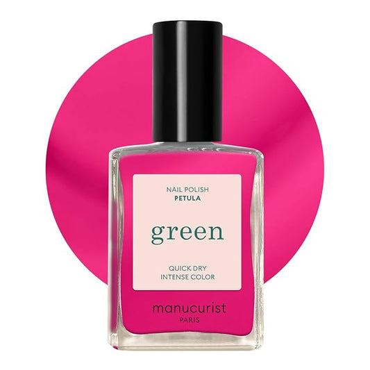 Manucurist Green Nail Polish - Pétula (Deep Pink) - Classic - Professional Manicure Effect Polish - Nail Polish - 15ml