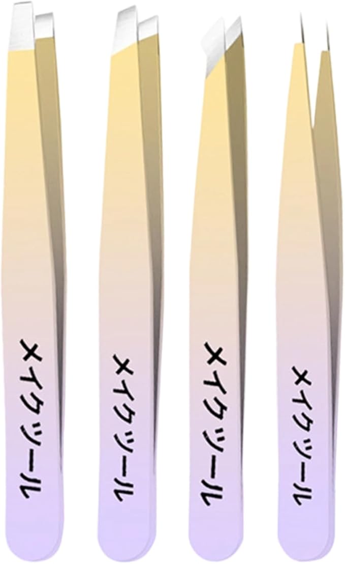 Tweezer Set Professional Stainless Steel Tweezers For Eyebrow Precisions For Facials Hair Splinters Ingrown Hair Removal Eyebrow Tweezers