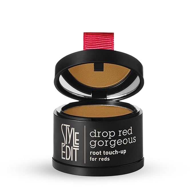 Root Touch Up Powder for Light Red Hair by Style Edit | Cover Up Grays and Roots | Light Red Mineral Infused Hairline Powder - 2 Pack