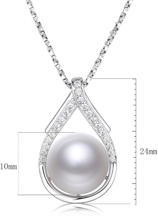 Tahitian Black Pearl Necklaces for Women 10-11mm - Pearl Necklace Phoenix Pendant | with 925 Sterling Silver 18" Chain - Christmas Mothers Day Valentine's Day Gifts For Women Wife Mom Grandma Girlfriend Daughter Her Best Friend Birthday Anniversary Fin...