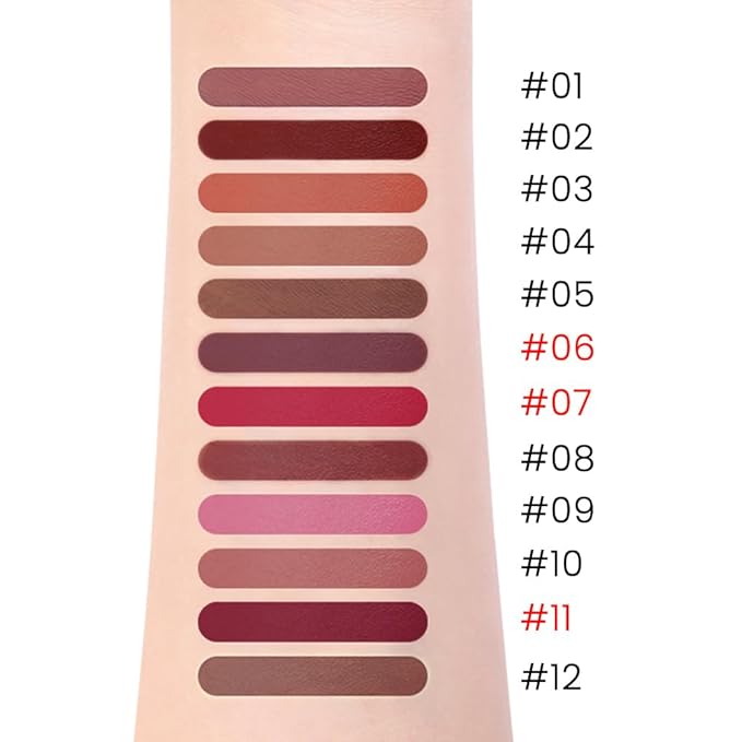 Kaely 3Pcs Matte Velvet Lip Liner Pencils Retractable for Shaping & Sculpting Lips, Lip Pencils for Women Long Lasting Waterproof Rich Lip Colors Liner Crayon Lipstick delineador de labios 06&07&11