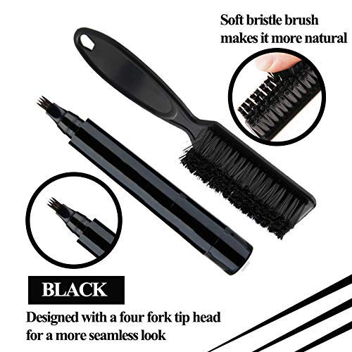 HATIKY Beard Pencil Filler for Men- Water Proof& Sweat Proof, Long Lasting -Beard Pen with a Micro-Fork Tip Applicator Creates Natural Looking Beard, Moustache & Eyebrows