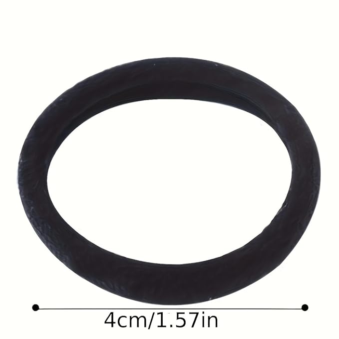 100Pcs Black Onyx Hair Ties – Soft Cotton Seamless Hair Elastics for Thick or Thin Hair, No Snag, Dent-Free, Break-Resistant, Sports & Daily Use, All Ages