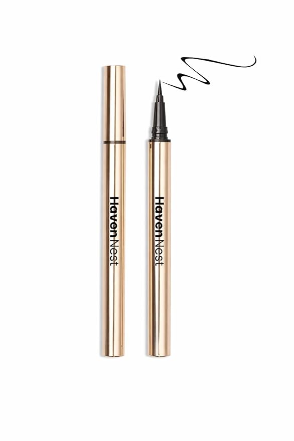 Vegan Waterproof Liquid Eyeliner Pen – Black, Smudge-Proof, Long-Lasting, Precise Tip, Easy Application, All-Day Wear