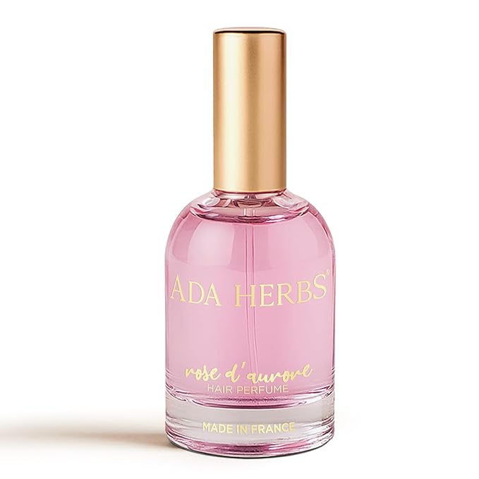ADA HERBS Rose Hair Perfume for Women Long Lasting - Hair & Body Fragrance Mist with Castor Oil & Glycerin - Moisturizing Shine Spray for Frizz Control & Dry Hair - Alcohol Free Travel Size 1 fl. oz.