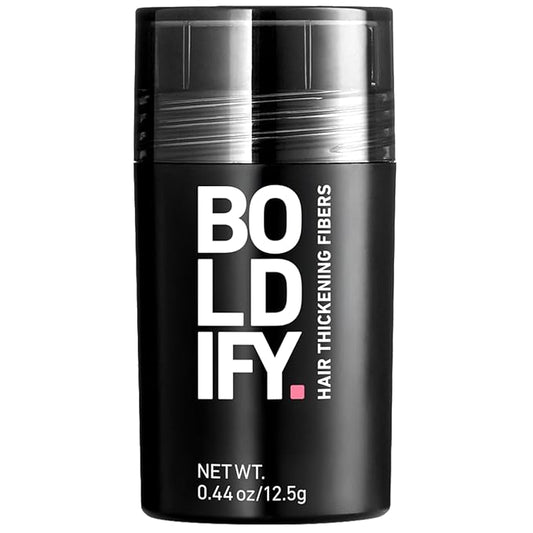 BOLDIFY Hair Fibers (12.5g) - Fill In Thinning and Fine Hair for an Instantly Fuller, Thicker Look - 14 Shades for Women & Men - Light Brown