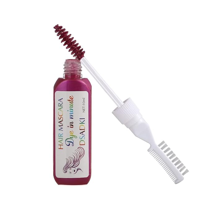 DSADKI Temporary Hair Color Mascara Washable Hair Dye Stick Non-toxic Instant Hair Chalk Dye for Girls Women (Pink)