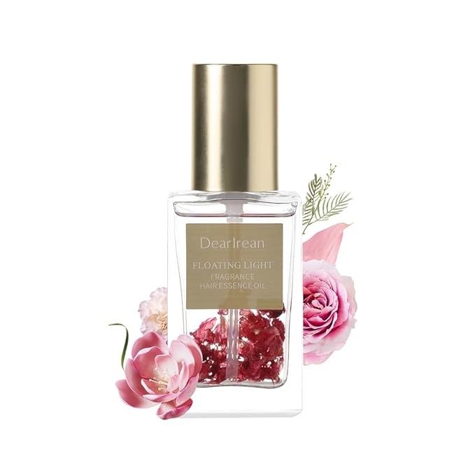 Dear Irean Hair Perfume for Women, Hair Oil with Moroccan Argan & Jojoba, Nourishes, Repairs, and Hydrates Frizzy, Dry, Damaged Curly Hair and Split Ends, Long Lasting Fragrance Up to 8 Hours, 1.35 Oz