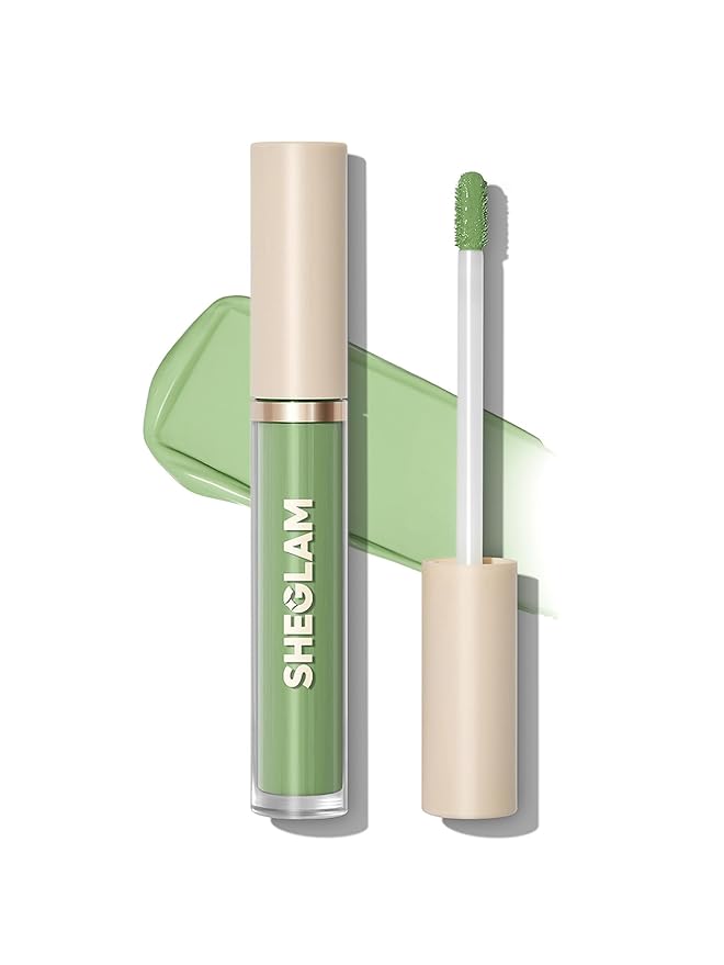 SHEGLAM Like Magic Color Correcting Concealer Corrector Liquid Concealer Long Lasting Brightening Full Coverage Weightless All-Day Hydrate Concealer-Green